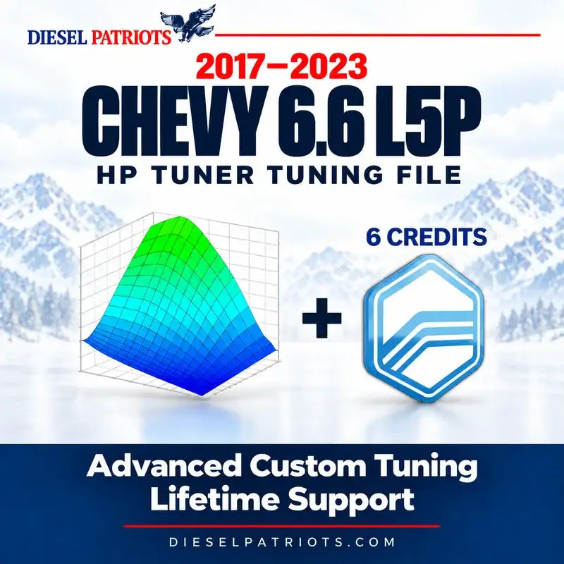 Duramax 6.6L HP Tuner File 2017–2023 | Includes Tuning File + 6 Credits