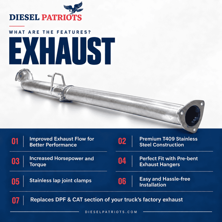 DPF Delete \ Full Exhaust System \  FORD 6.7L POWERSTROKE 2011-2026