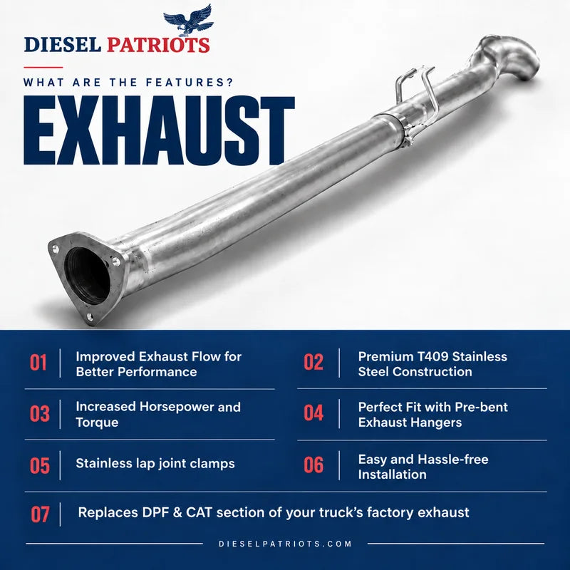 DPF Delete \ Full Exhaust System \ Cummins 6.7L 2013-2024